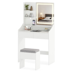Masa de toaleta Costway HU11179DE-WH (White) Thumb