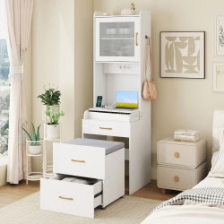 Masa de toaleta Costway HU11188DE-WH+ (White)