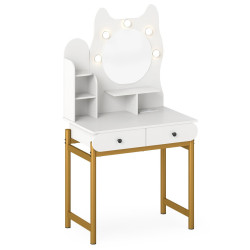 Masa de toaleta Costway HU11190DE-WH (White) Thumb