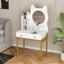 Masa de toaleta Costway HU11190DE-WH (White)