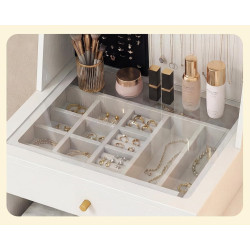 Masa de toaleta Costway HU11256DE-WH+ (White) Thumb