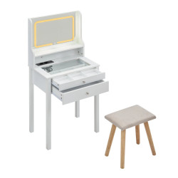 Masa de toaleta Costway JV12146GE-WH (White) Thumb