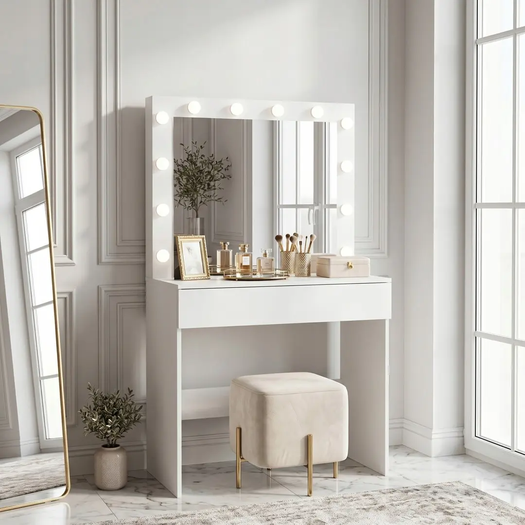Masa de toaleta Funfit Home&Office 4545 (White)