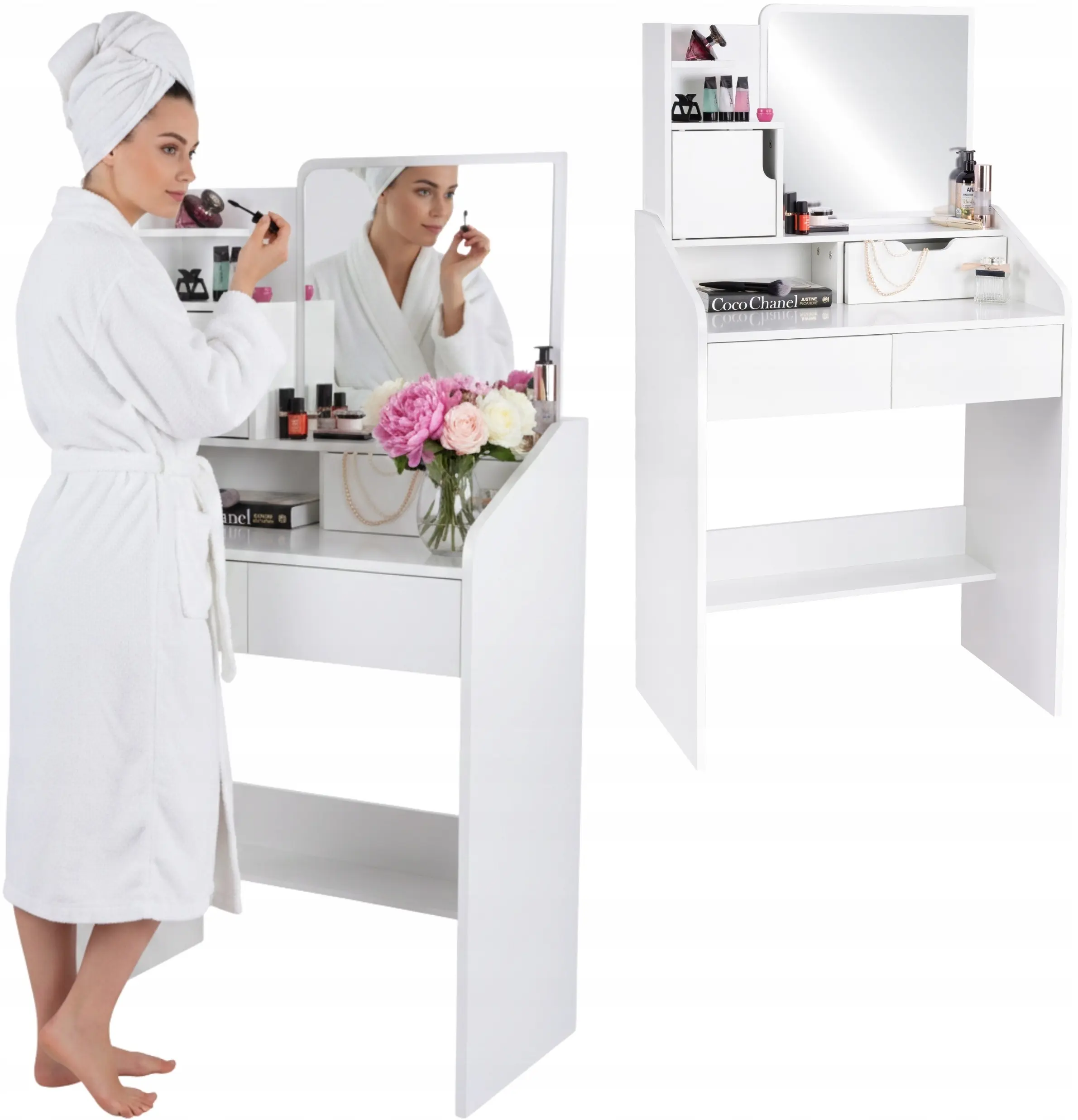 Masa de toaleta Funfit Home&Office 4546 (White) - 7