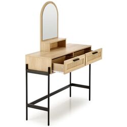 Masa de toaleta Halmar Carmen (Natural/Black) Thumb