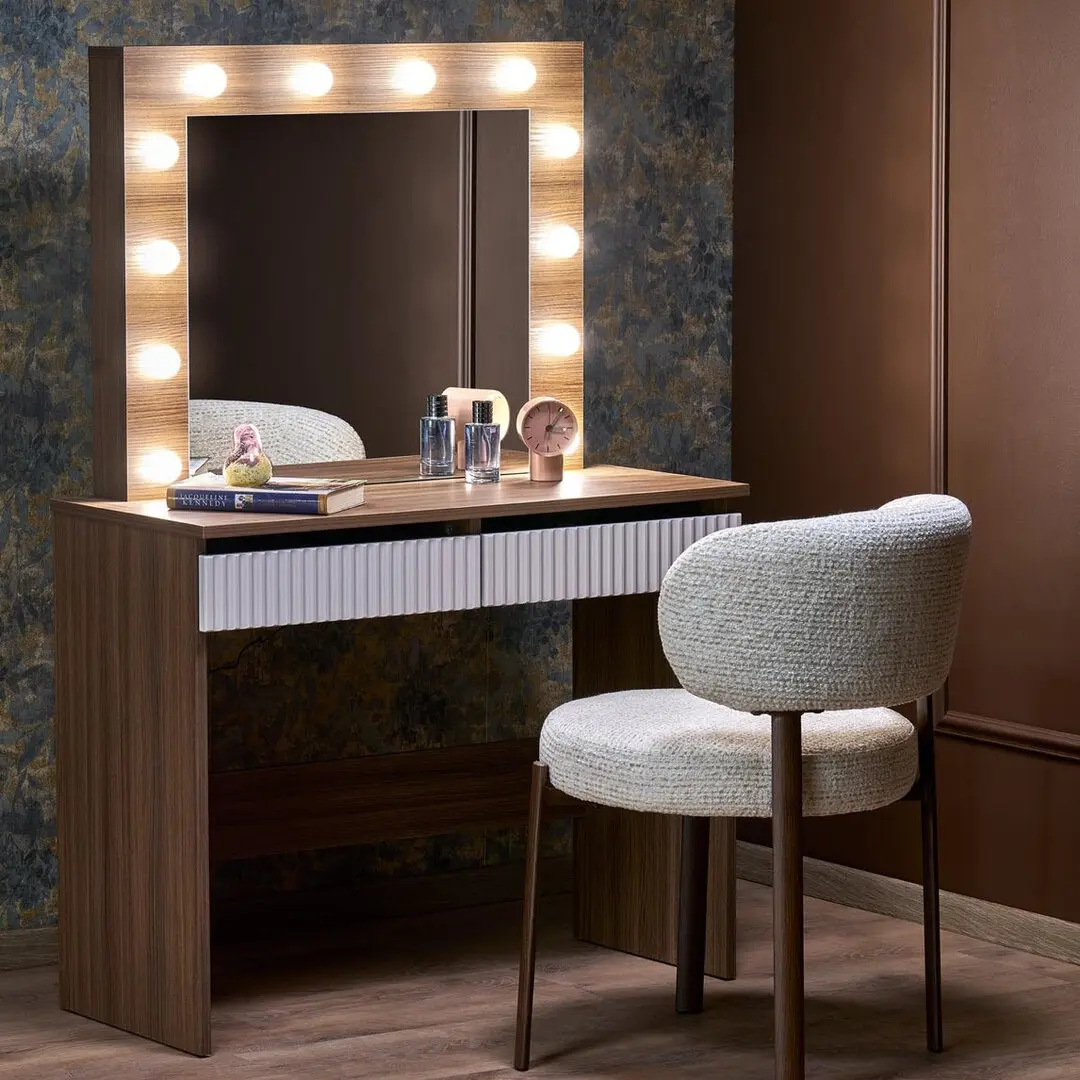 Туалетный столик Halmar Hollywood 2 (Cashmere/Walnut)