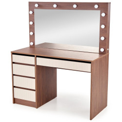 Masa de toaleta Halmar Hollywood 2 XL (Cashmere/Walnut) Thumb