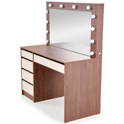 Masa de toaleta Halmar Hollywood 2 XL (Cashmere/Walnut) Thumb