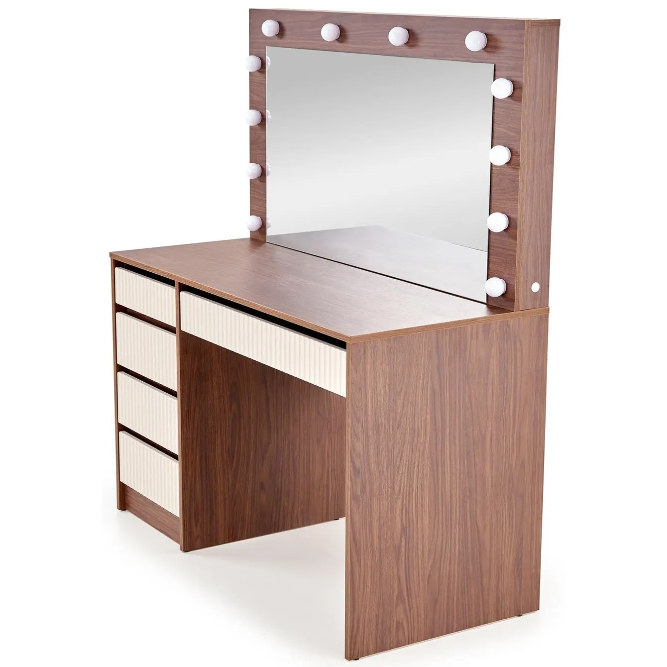 Masa de toaleta Halmar Hollywood 2 XL (Cashmere/Walnut) - 3