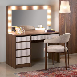 Masa de toaleta Halmar Hollywood 2 XL (Cashmere/Walnut)