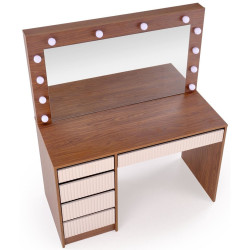 Masa de toaleta Halmar Hollywood 2 XL (Cashmere/Walnut) Thumb