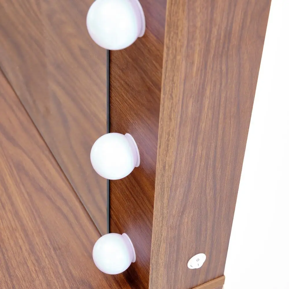 Masa de toaleta Halmar Hollywood 2 XL (Cashmere/Walnut) - 7