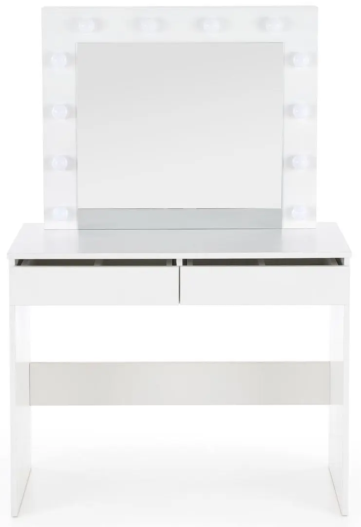 Masa de toaleta Halmar Hollywood LED (White)