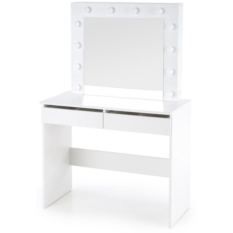 Masa de toaleta Halmar Hollywood LED (White)