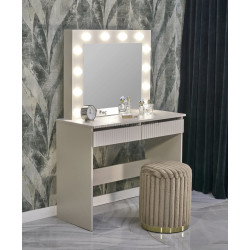 Masa de toaleta cu iluminare Halmar Hollywood 2 (Cashmere)