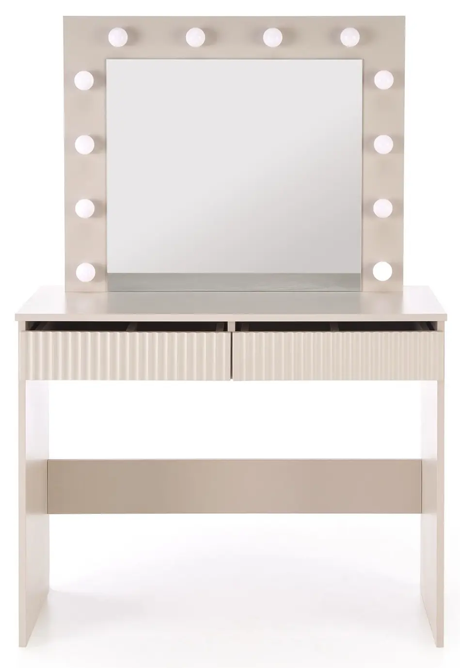 Masa de toaleta cu iluminare Halmar Hollywood 2 (Cashmere)