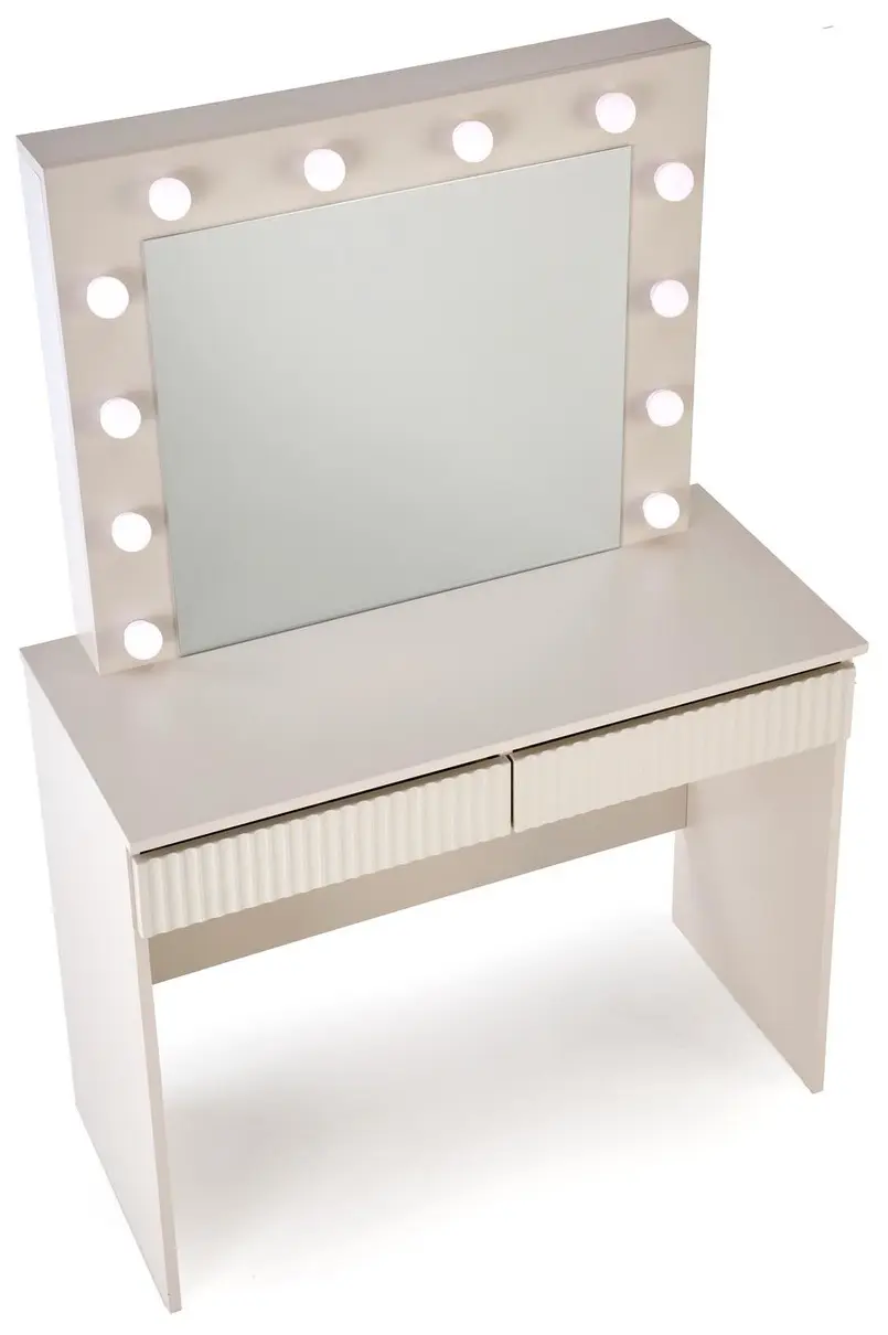 Masa de toaleta cu iluminare Halmar Hollywood 2 (Cashmere)