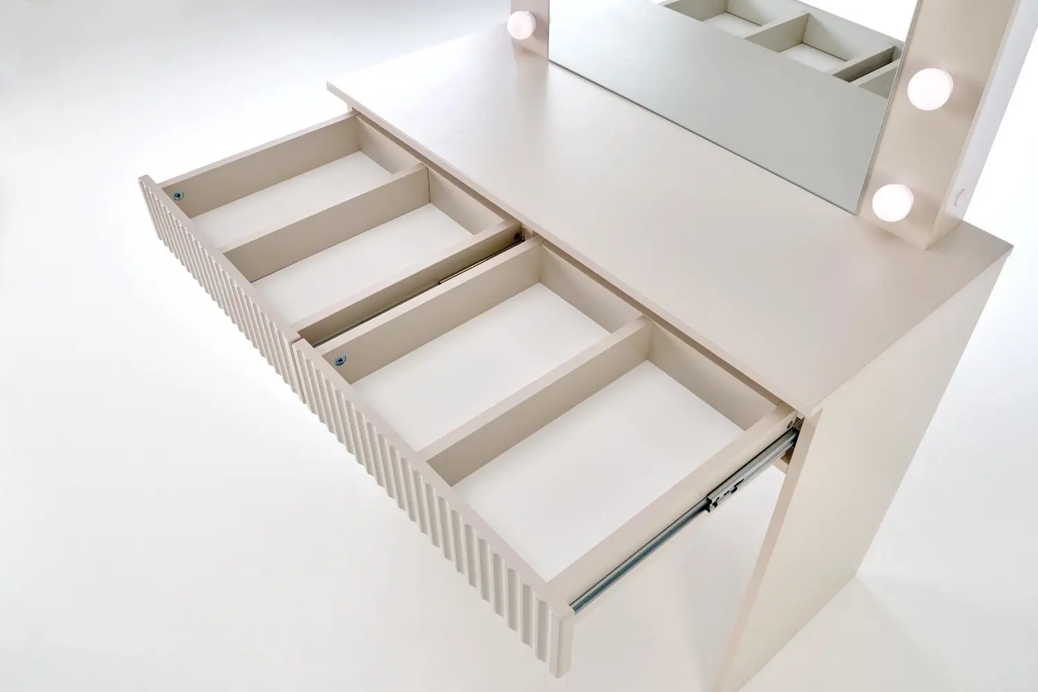 Masa de toaleta cu iluminare Halmar Hollywood 2 (Cashmere)