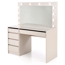 Masa de toaleta cu iluminare Halmar Hollywood 2 XL (Cashmere) Thumb