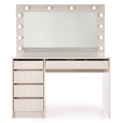 Masa de toaleta cu iluminare Halmar Hollywood 2 XL (Cashmere) Thumb