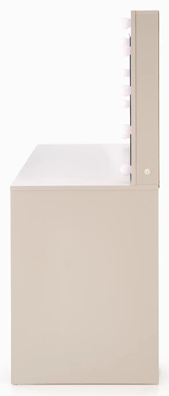 Masa de toaleta cu iluminare Halmar Hollywood 2 XL (Cashmere)