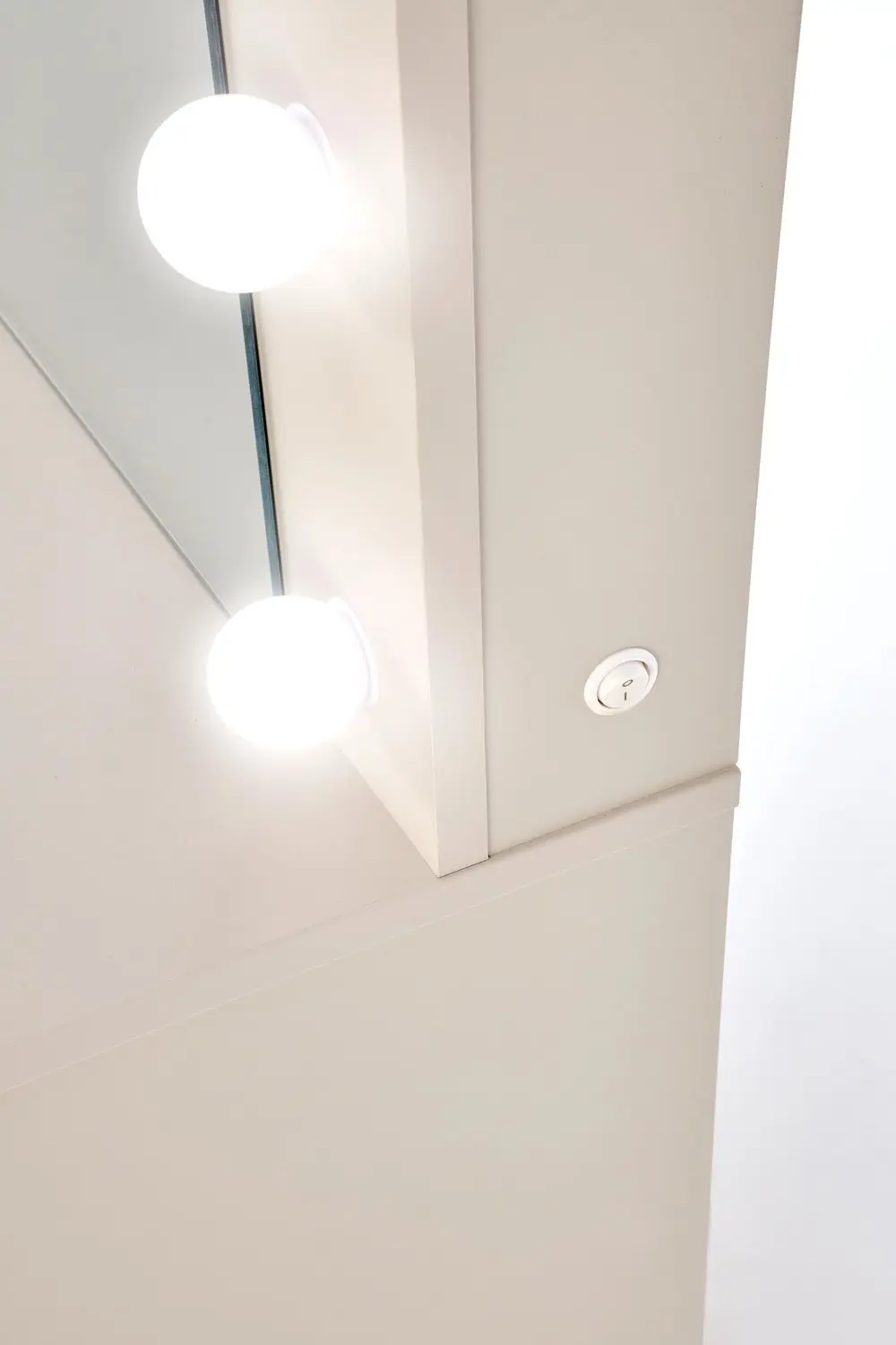 Masa de toaleta cu iluminare Halmar Hollywood 2 XL (Cashmere)