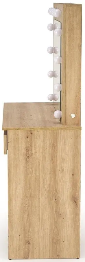 Masa de toaleta cu iluminare Halmar Hollywood (Artisan Oak)