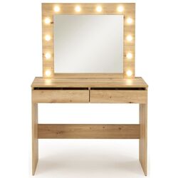 Masa de toaleta cu iluminare Halmar Hollywood (Artisan Oak) Thumb