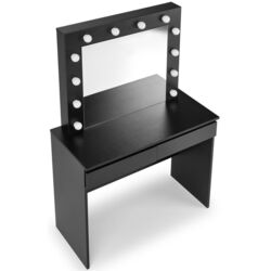 Masa de toaleta cu iluminare Halmar Hollywood (Black) Thumb