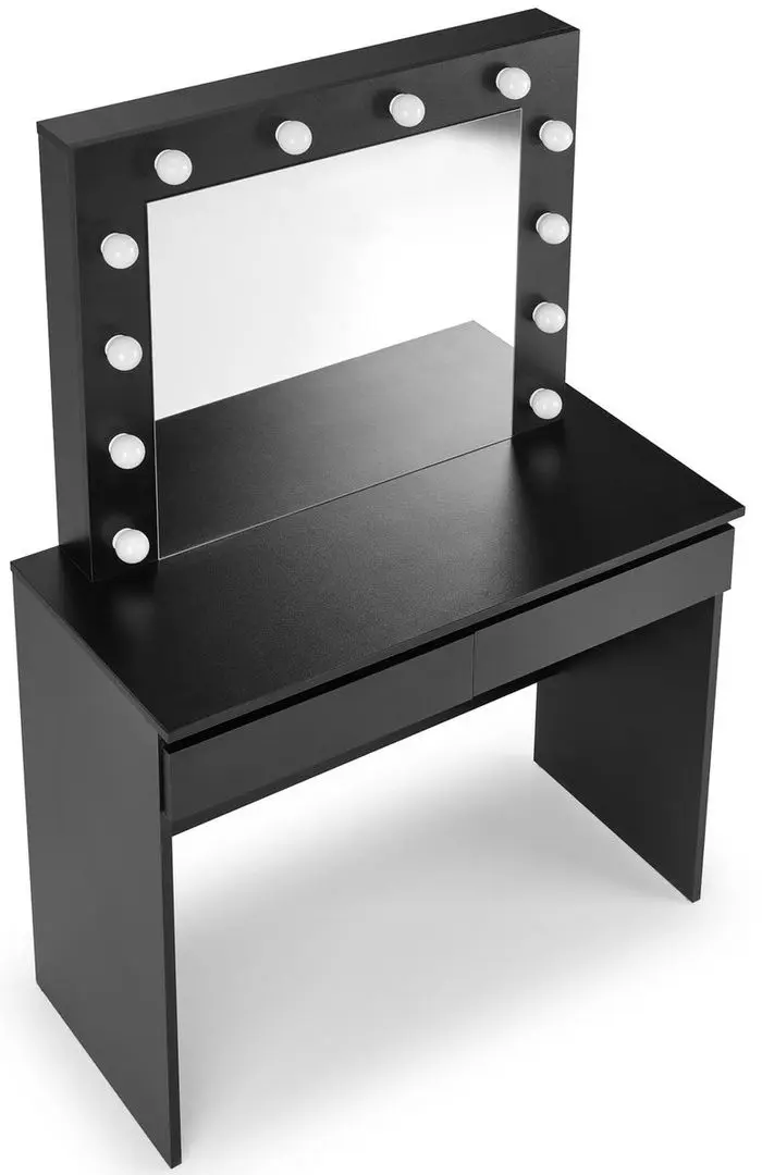 Masa de toaleta cu iluminare Halmar Hollywood (Black)