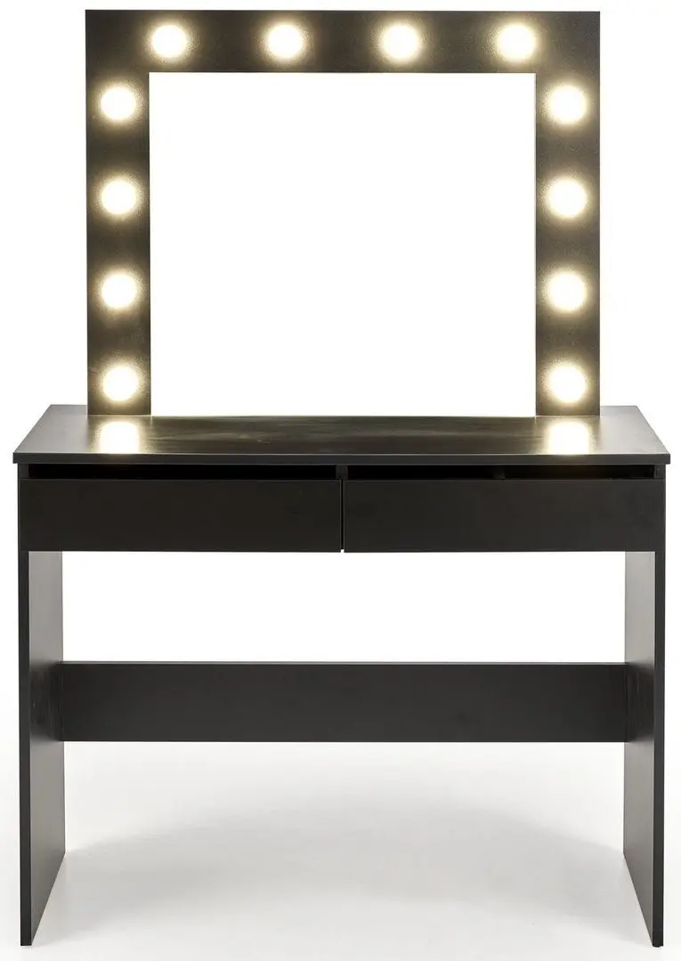 Masa de toaleta cu iluminare Halmar Hollywood (Black)