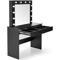 Masa de toaleta cu iluminare Halmar Hollywood (Black) Thumb