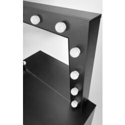 Masa de toaleta cu iluminare Halmar Hollywood (Black) Thumb