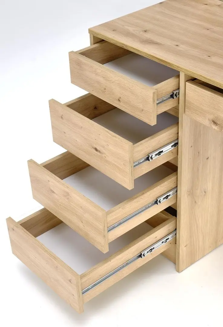 Masa de toaleta cu iluminare Halmar Hollywood XL (Artisan Oak)