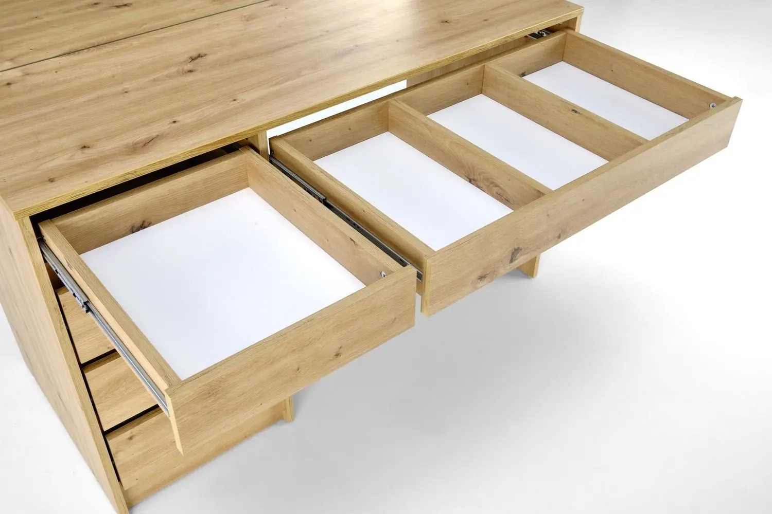 Masa de toaleta cu iluminare Halmar Hollywood XL (Artisan Oak)