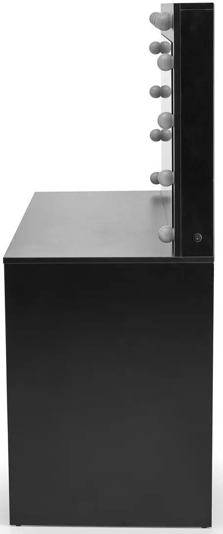 Masa de toaleta cu iluminare Halmar Hollywood XL (Black)