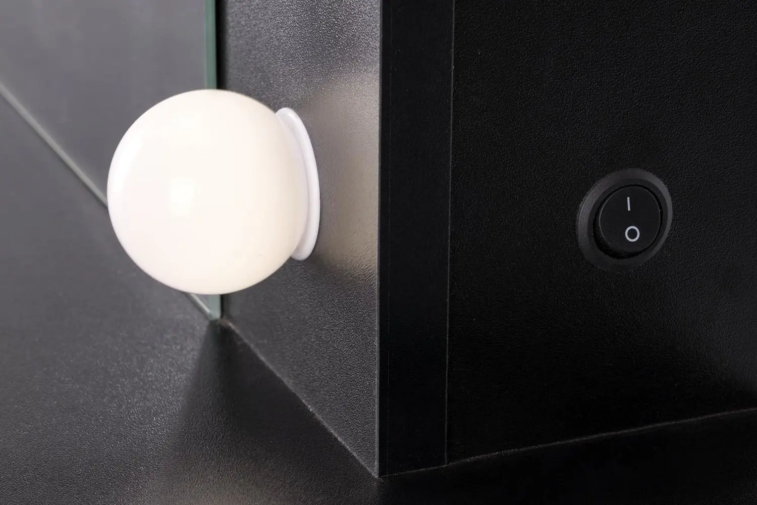 Masa de toaleta cu iluminare Halmar Hollywood XL (Black)