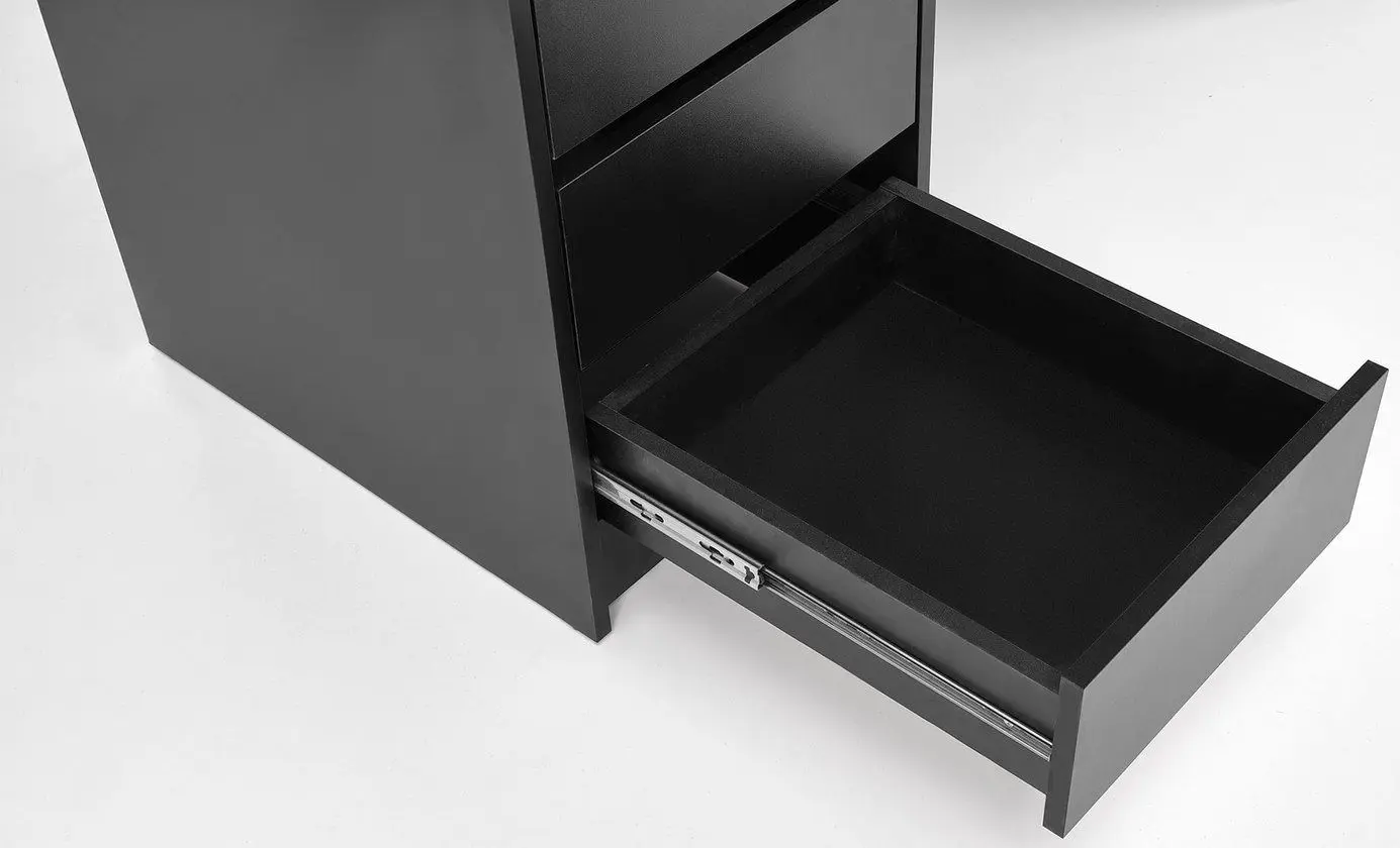 Masa de toaleta cu iluminare Halmar Hollywood XL (Black)