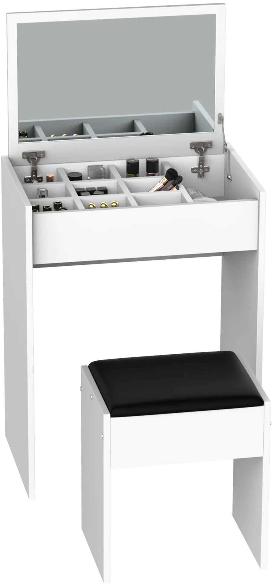 Masa de toaleta Homcom 831-192 (White) - 2