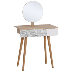 Туалетный столик Homcom 831-303 (White/Oak) Thumb