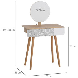 Туалетный столик Homcom 831-303 (White/Oak) Thumb