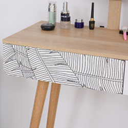 Туалетный столик Homcom 831-303 (White/Oak) Thumb