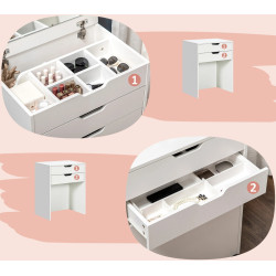 Туалетный столик Homcom 831-486 (White) Thumb