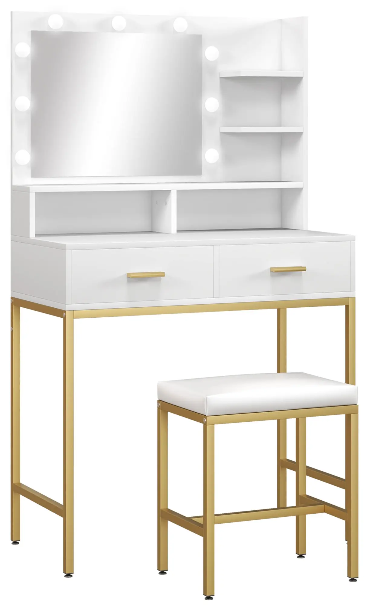 Туалетный столик Homcom 831-726V90WT (White) - 2