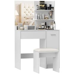 Туалетный столик Homcom 831-779V80WT 80x40x132 cm (White) Thumb