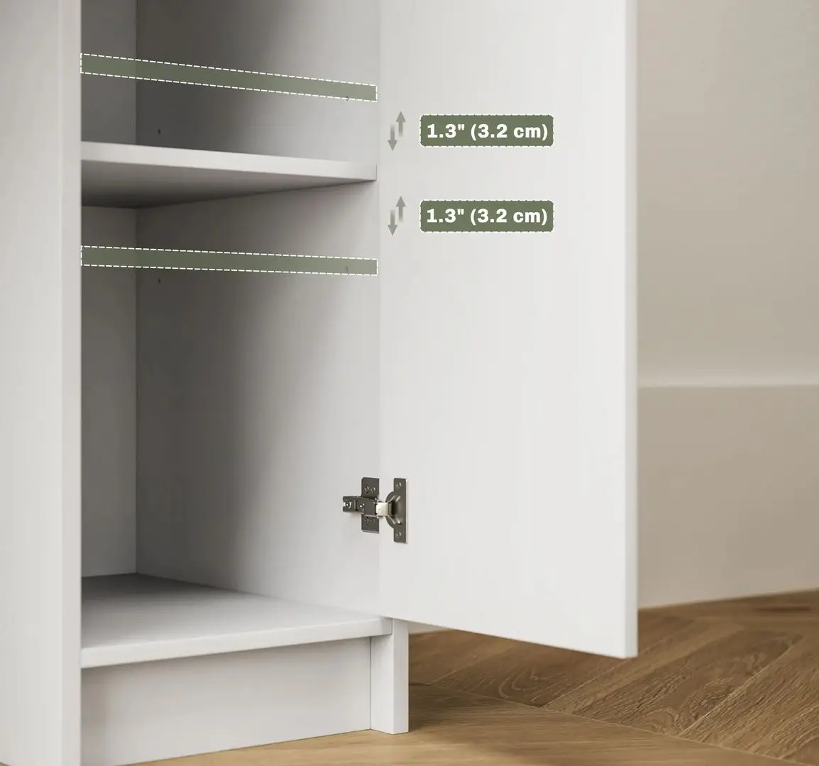 Туалетный столик Homcom 831-779V80WT 80x40x132 cm (White) - 6