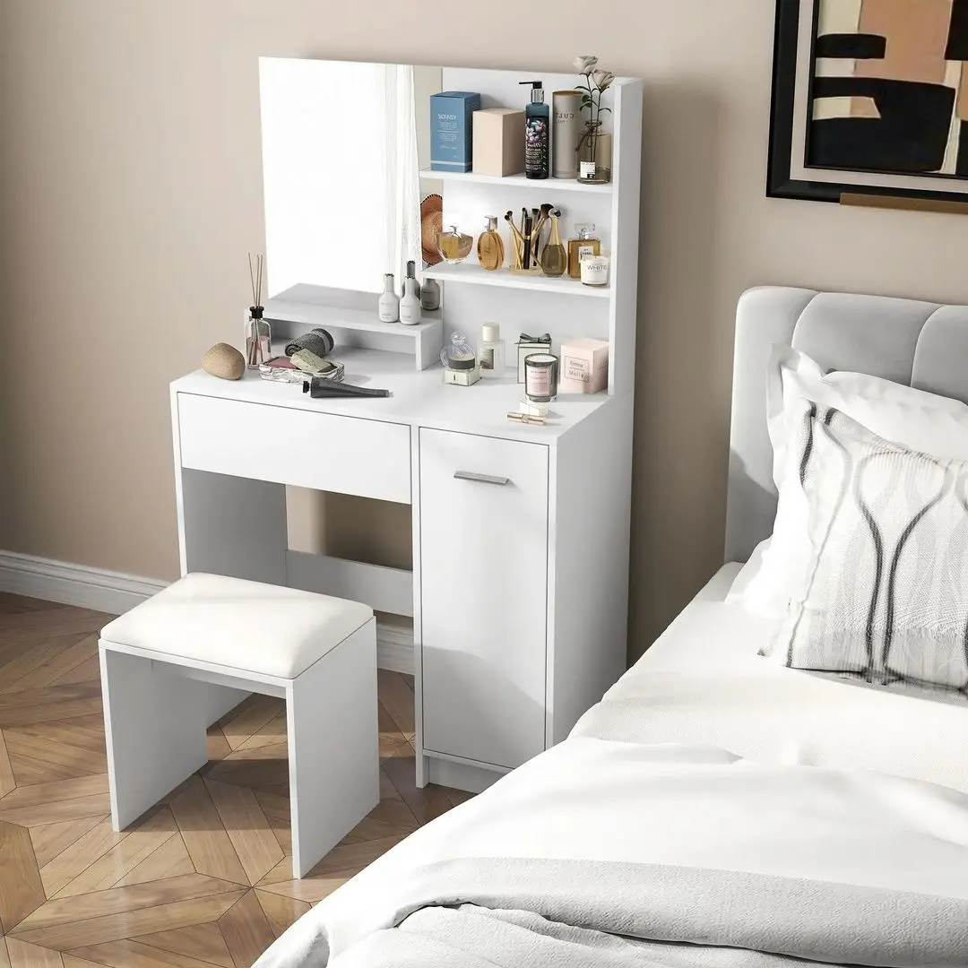 Туалетный столик Homcom 831-779V80WT 80x40x132 cm (White) - 8