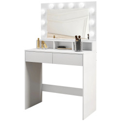 Туалетный столик с подсветкой Homcom 831-823V80WT (White) Thumb
