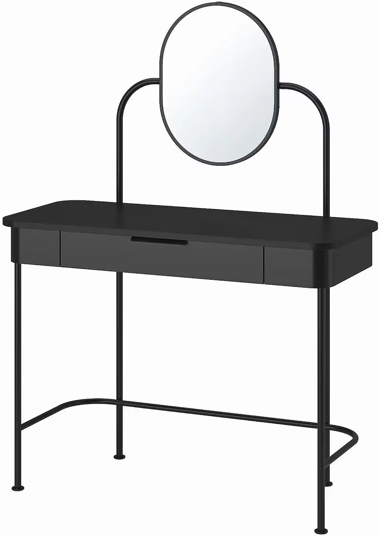 Masuta de toaleta Ikea Grafjallet cu oglinda 100x42 (Antracit)