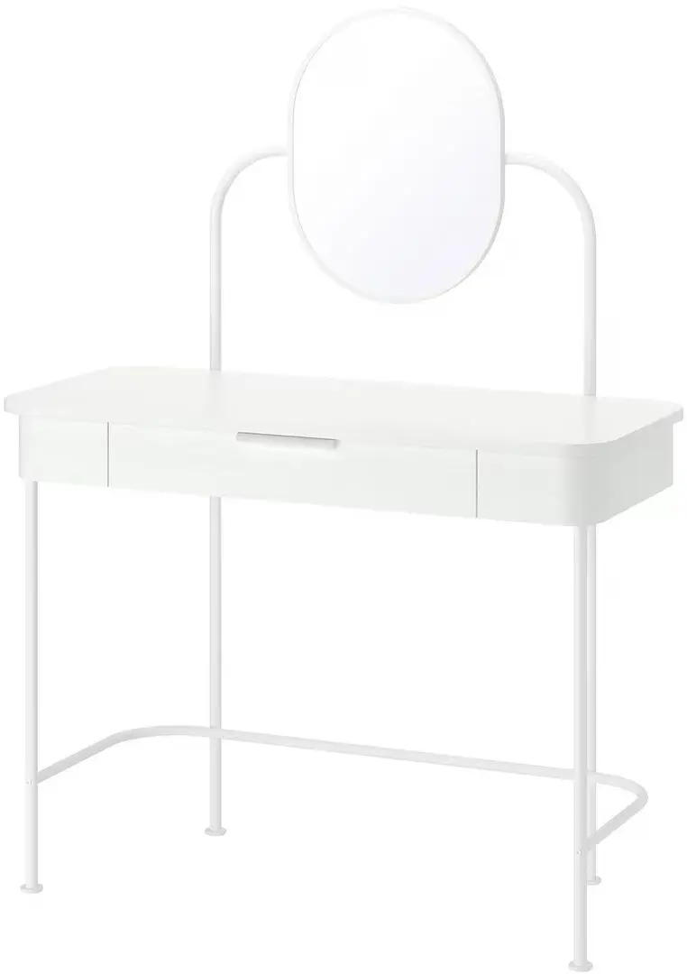 Masuta de toaleta Ikea Grafjallet cu oglinda 100x42 (Alb)